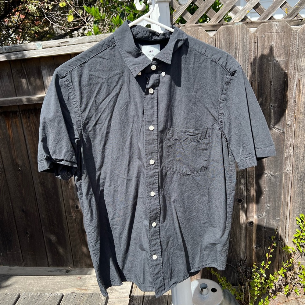H&M Black Button Up Shirt